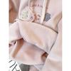 Fashionable Loose Casual Embroidered Velvet Sweatshirt Women's Warm Thickened Hooded Jacket