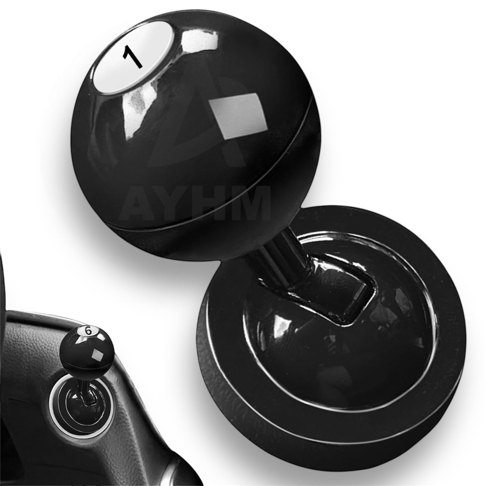 [AYHM] Engine Start Button Push Start Joystick [No1~No9 Sticker Included] чёрный