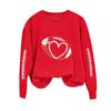 Unisex Fashion Print Long Sleeve Crewneck Sweatshirt