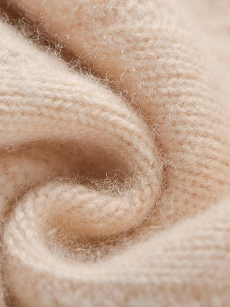 Dámský kašmírový kardigan Qinghe kašmír 30% kašmír 70% vlna podzimní a zimní kašmírový kardigan měkký a teplý