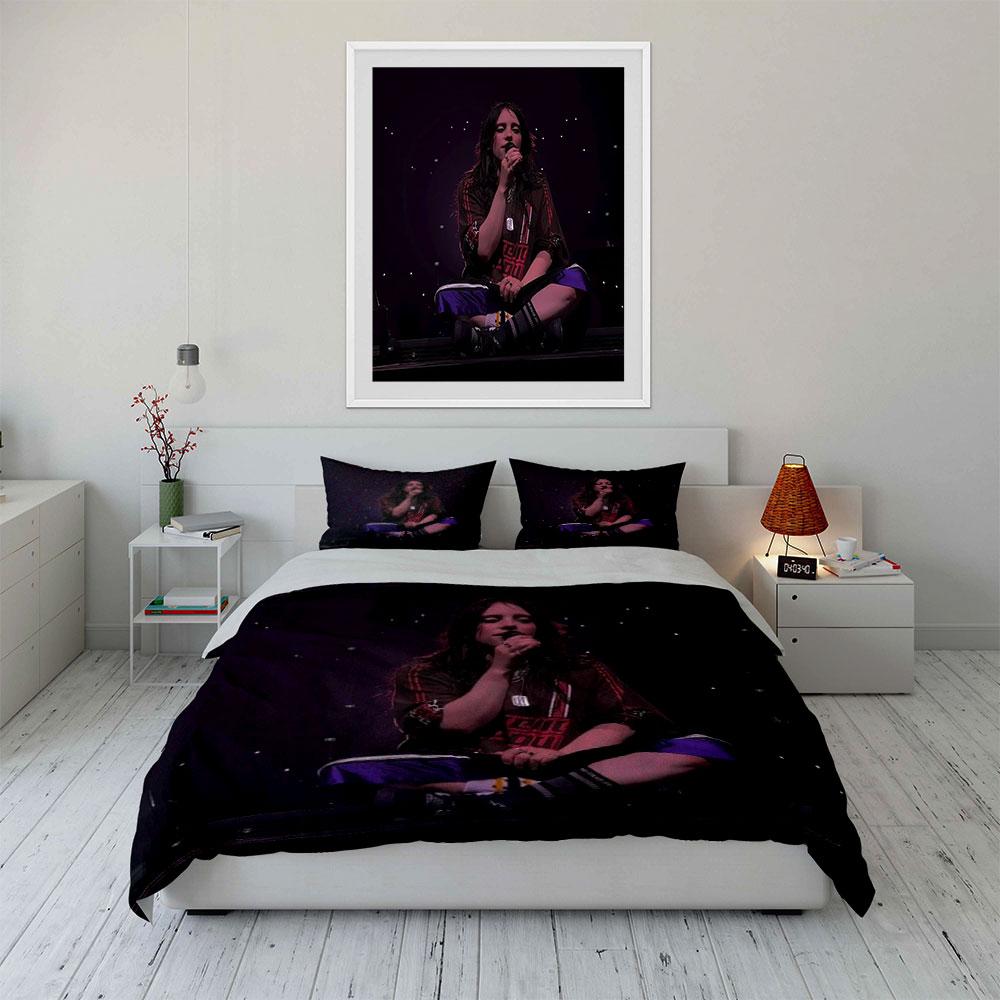 Singer on Stage Bedding Set Bedding Duvet Cover Set Duvet Cover Pillowcases (1*Duvet Cover 2*Pillowcases, without duvet insert)