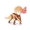 Maquette 3D en bois - Tricératops - 55 pcs - 31 x 11 x 16 cm - Pour enfants à partir de 8 ans
