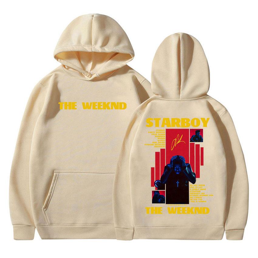 Rapper THE WEEKND STARBOY Album 2025 Merch Hoodie Men Women Harajuku Gothic Hip Hop Fashion Pullover Sweatshirts Fans Streetwear