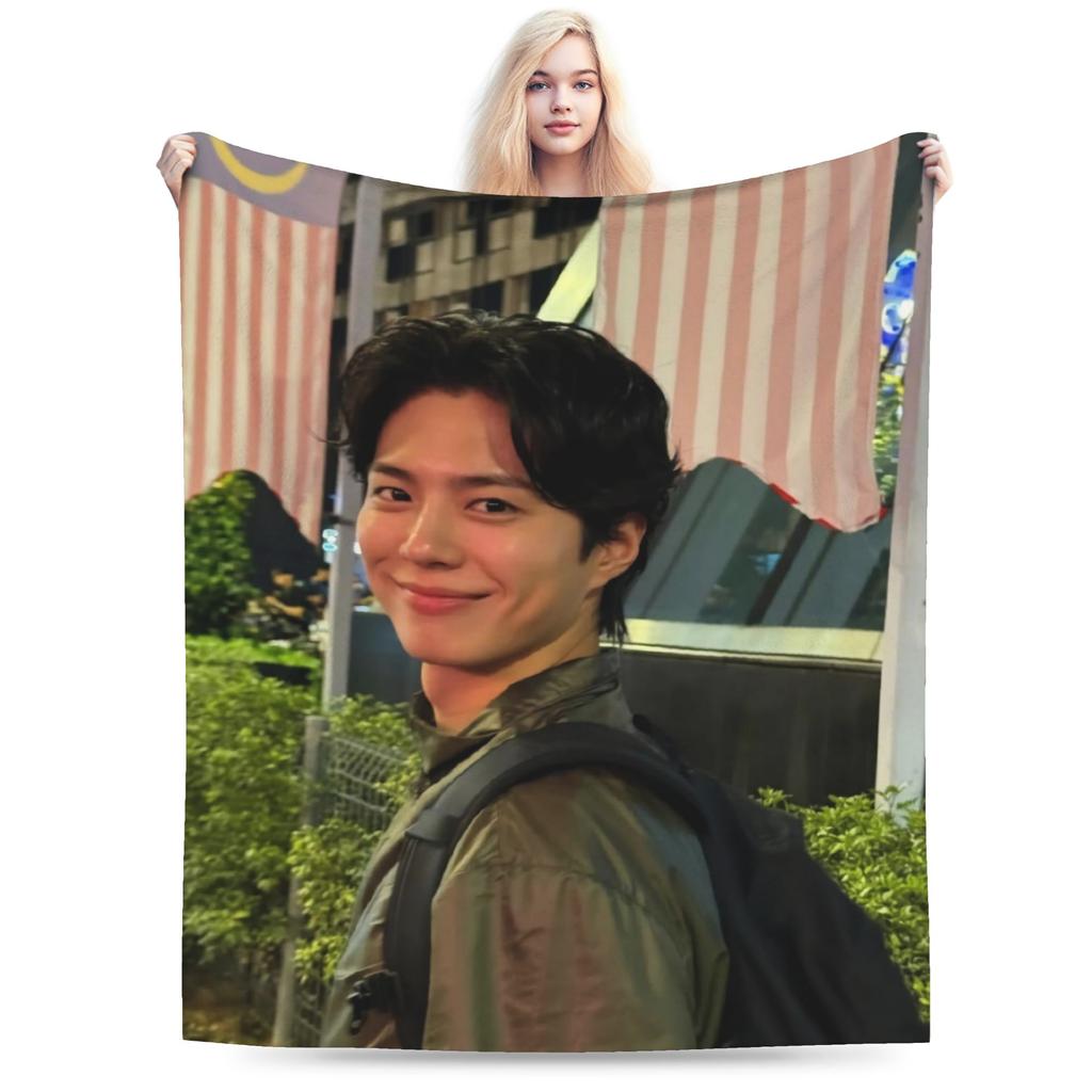 Park Bo Gum KPOP Decke Bogummy Fan Geschenk Weich Bequem Plüsch Überwurfdecke für Sofa Bett Reise Flanell Bettbezug Bettabdeckung