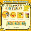 Cartoon Anime Birthday Party Supplies,Party Decorations&Tableware Kit, Suitable for Various Party Decorations