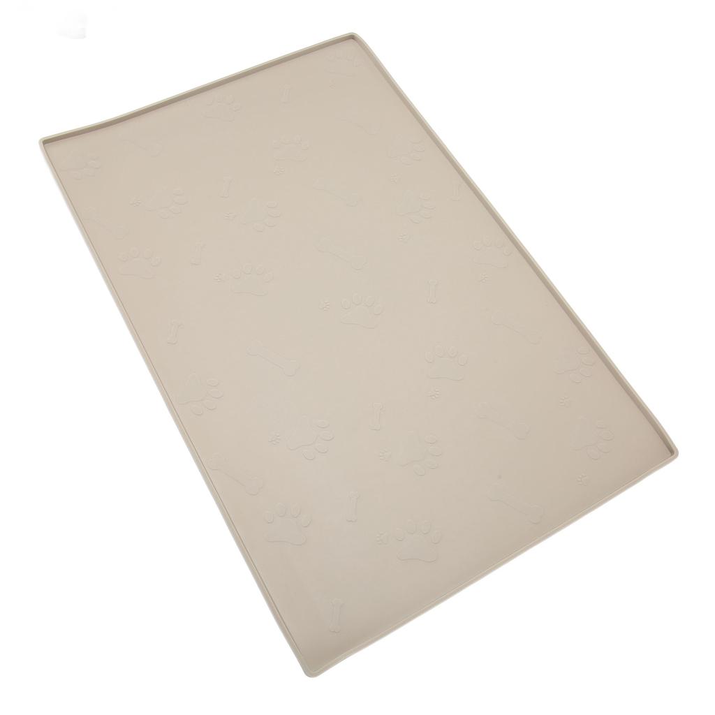 Pet Feeding Mat Prevent Spill Washable Dishwasher Safe Slip Proof Silicone Large Dog Placemat for