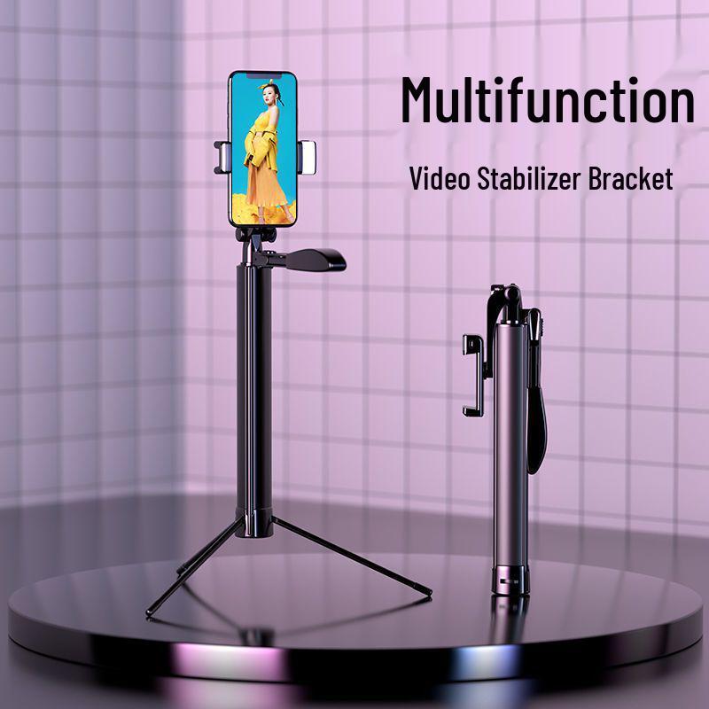 2025 Premium Metal Bluetooth Selfie Stick & Tripod: Multifunctional Mobile Stand for Steady Shots