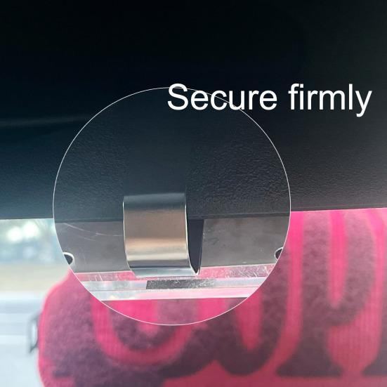 Držák na fotografie do auta Klip na sluneční clonu Akrylový Magnetický Personalizovaný Fotorámeček Stojan na vystavení fotografií do auta pro DIY fotostěnu Autopříslušenství