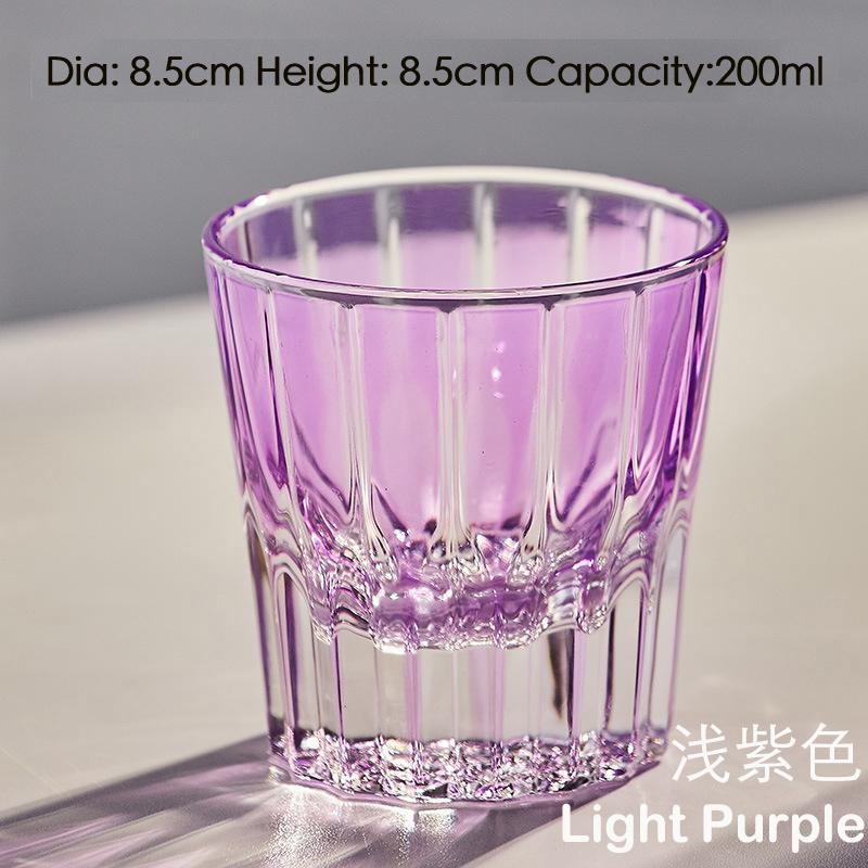 Old-Fashioned Cut Glass Whiskey Glass Tumbler Water Glass Cup Suitable for Cocktail Whisky Drink Red Wine Vodka