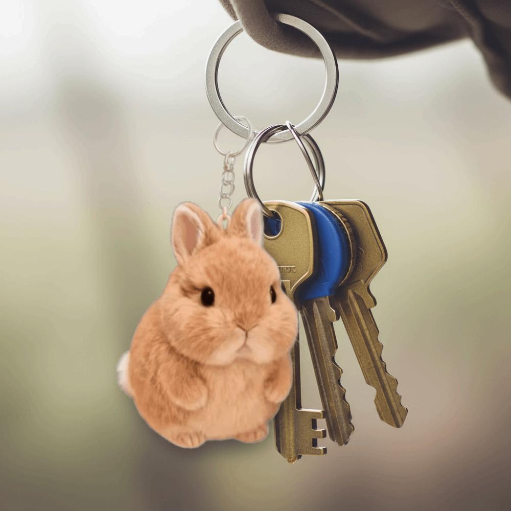 PP Cotton Bunny Plush Ornaments Stuffed Animal Bunny Plush Toy Bunny Plush Keychain  Bag Decoration