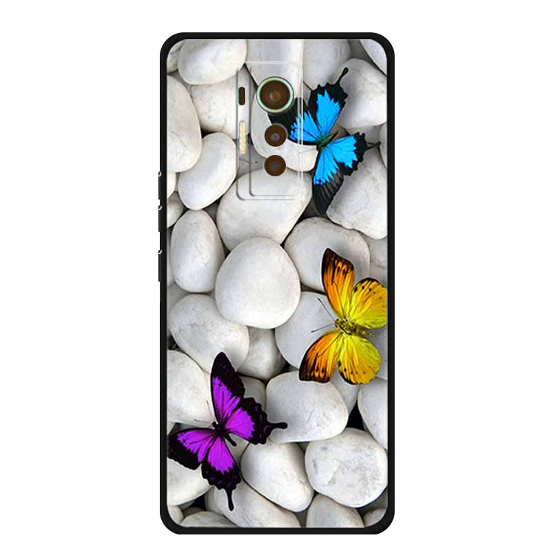 For Tecno Phantom X 2021 Case Animals TPU Silicone Soft Phone Cover Cases for PhantomX 2021 AC8 Protective Shockproof Wolf Shell