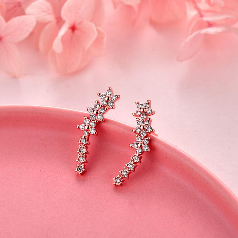 Lindon Copper Alloy Zircon Earrings Drop Earrings For Women Wedding Party Gifts