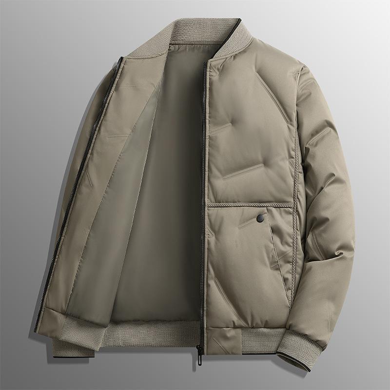 Baseball collar cotton clothes men's short winter thickened warm and cold warm jacket casual Qingchao brand jacket