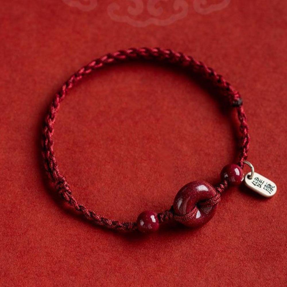 Rotes Seil Handgewebtes Armband Armband Sicher und Gesund Handseil