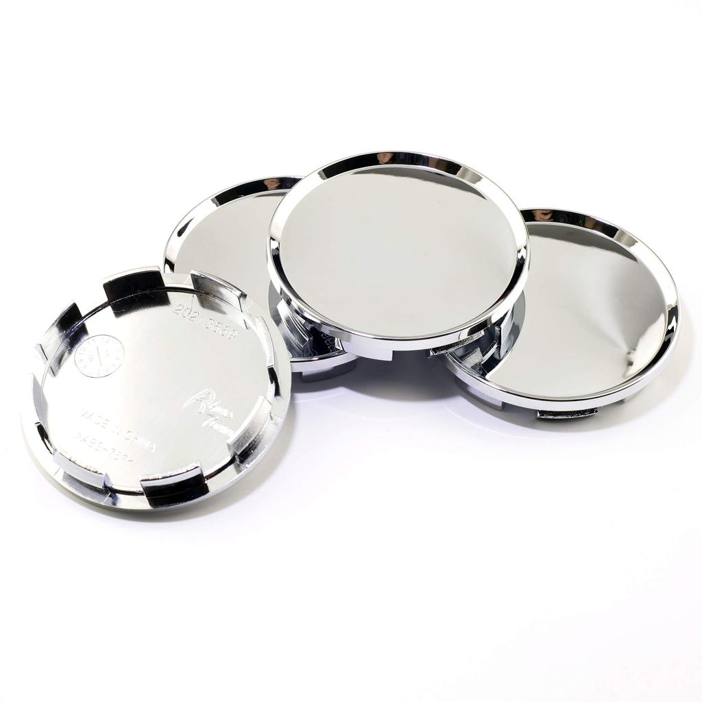 Radnabenkappe 63mm 57mm 4 Stück Silber Radabdeckung Nabenabdeckung