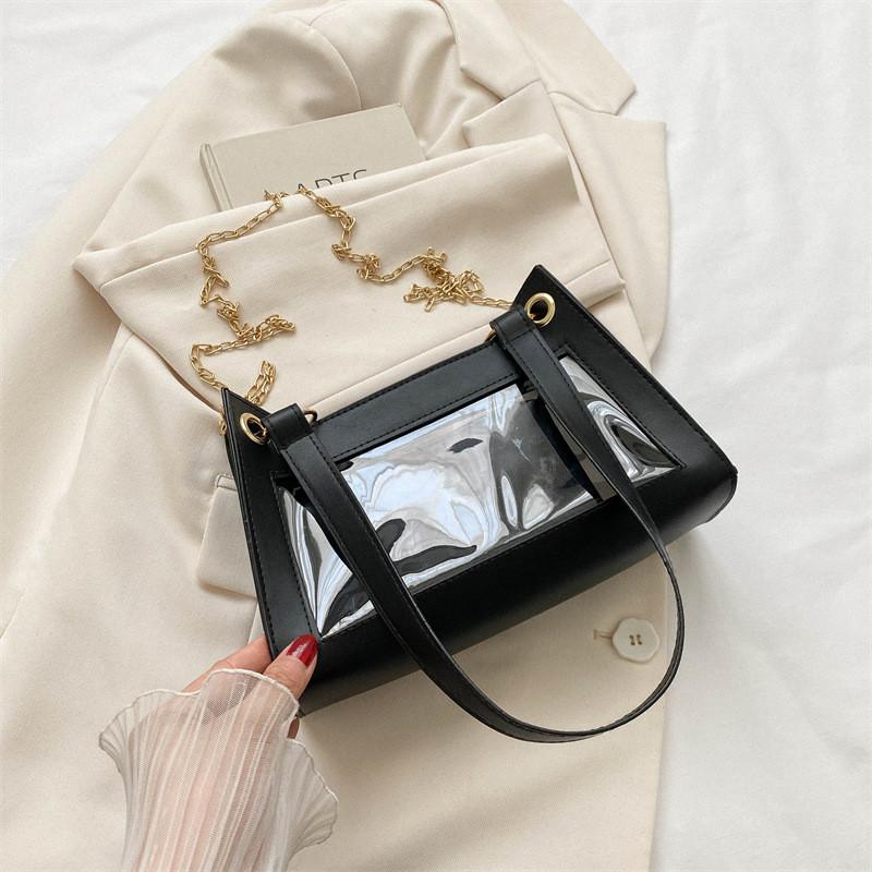 

Fashionable Versatile Crossbody Purse For Women Trendy Street Style Small Square Bag In Coffee Color