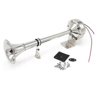 2025 Latest Model 12V Single Trumpet Horn Marine Boat Air Horn 125dB Electric Air Horn for Car