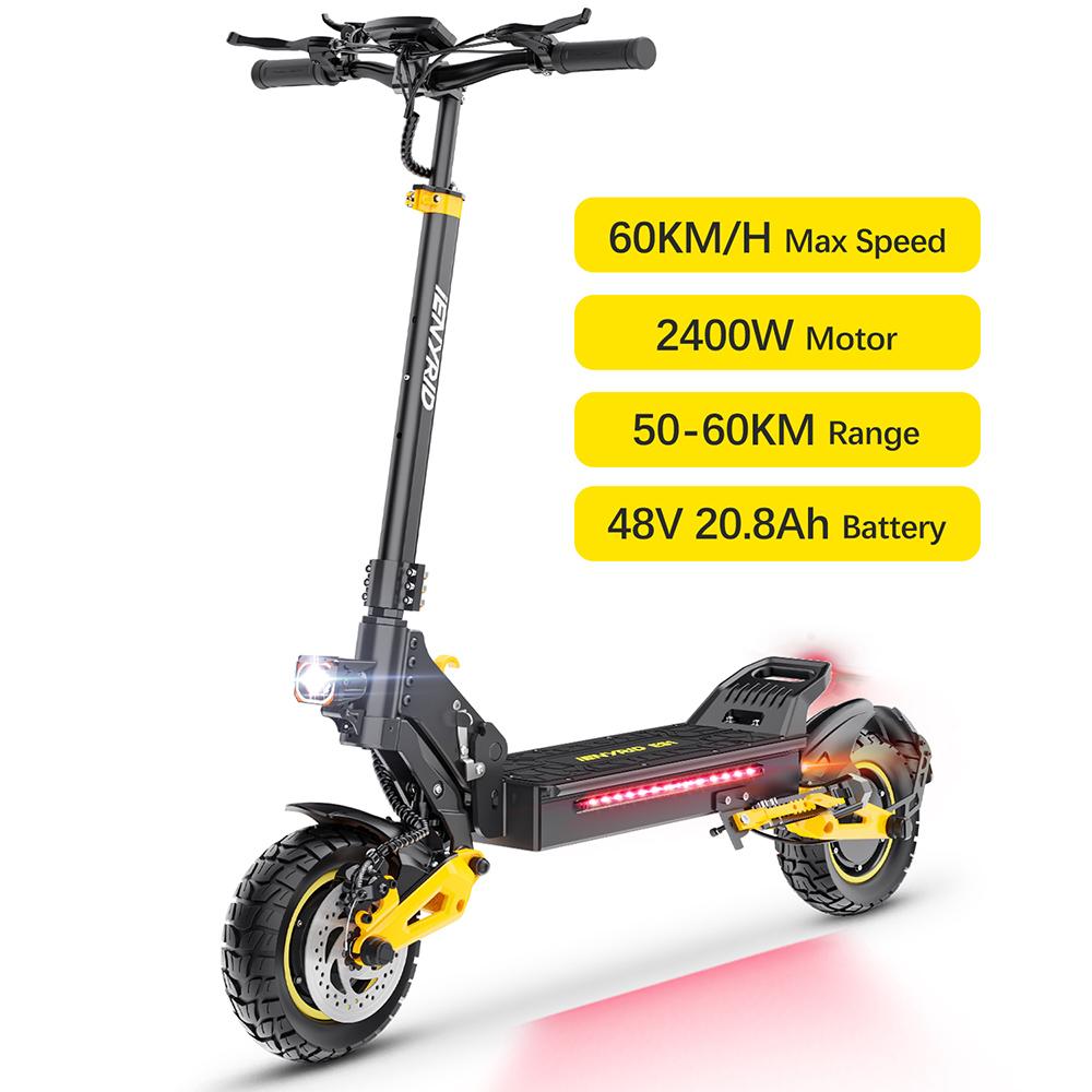 iENYRID ES1 Electric Scooter, 250W*2 Motor, 48V 20.8Ah Battery, 10 Inch Off-Road Tires, 25km/h Max Speed