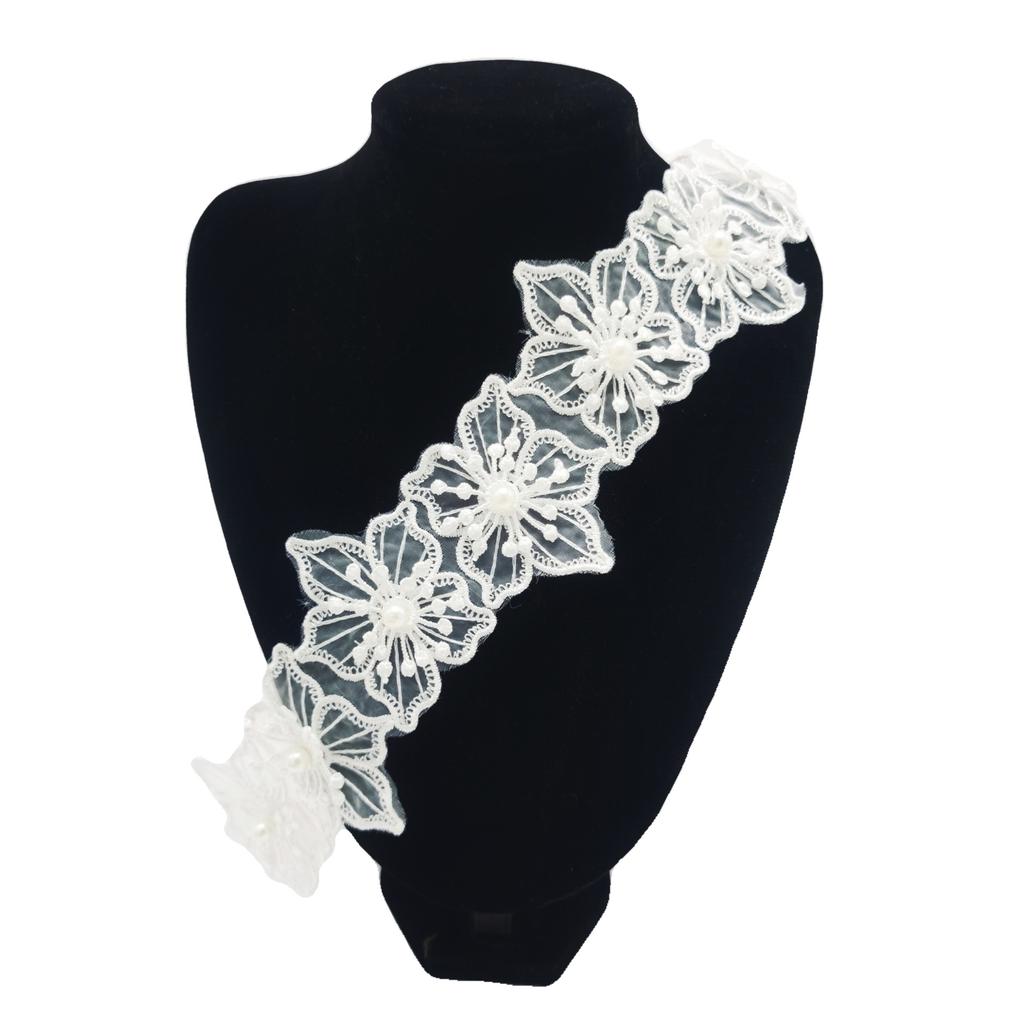 Lolita Organza Embroidered Lace Beads Barcode Women'S Clothing Children'S Jewelry Diy Clothing Accessories