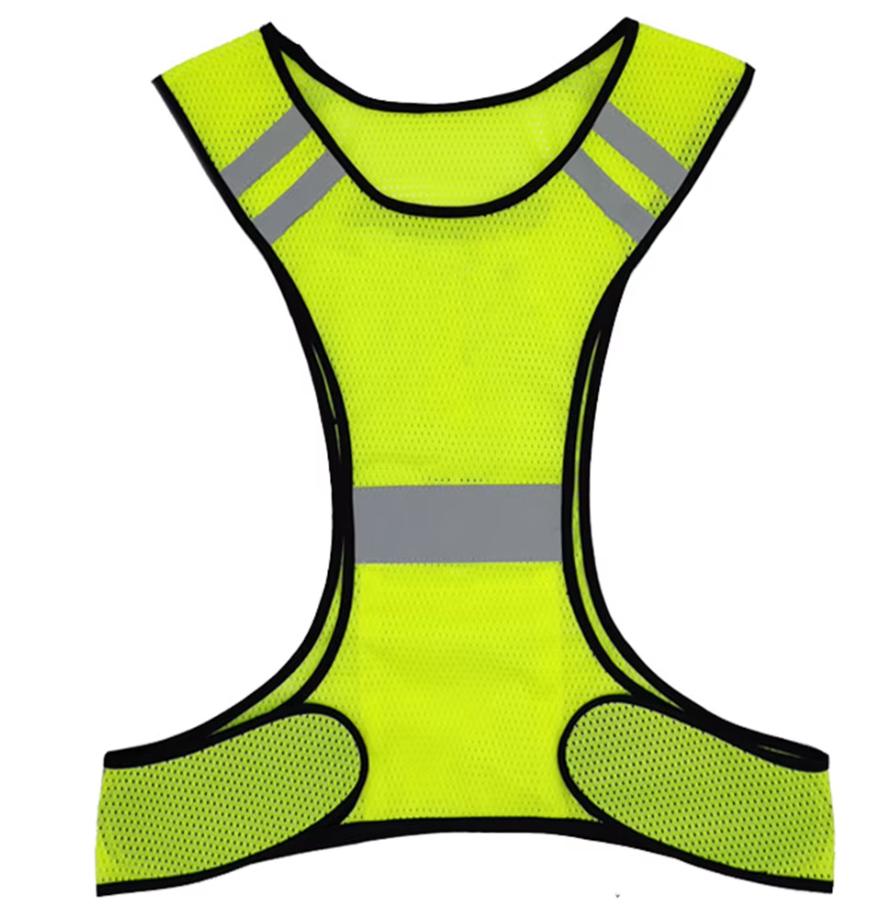 High Visibility Running Vest Breathable Sports Reflective Waistcoat Lightweight for Men Women Outdoor Night Riding