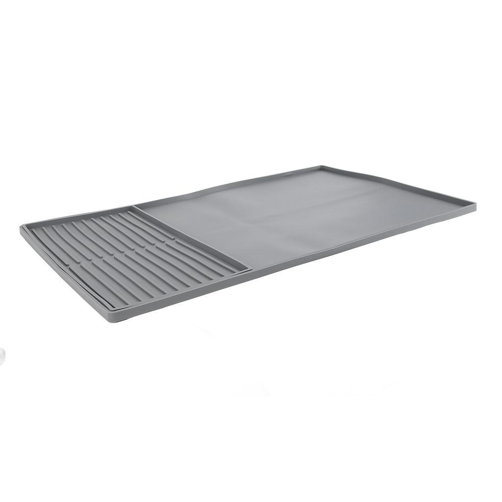 2 In 1 Silicone Coffee Mat Coffee Bar Mat with Dish Drying Mat for Kitchen Countertops Coffee Bar Ac