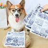 Interactive Unstuffed Dog Chew Toy for Small and Medium Dogs Squeak Toy Newspaper Reducing Boredom & Anxiety