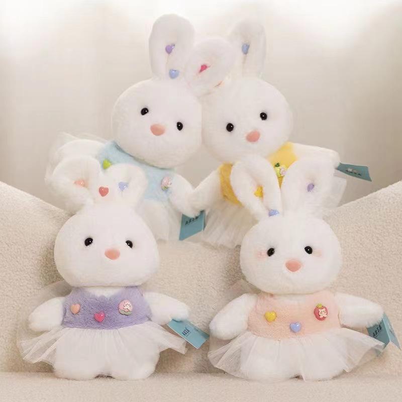 Cute 8-inch Rabbit Doll Super Cute Bit Rabbit Plush Toy Doll Birthday Gift for Girls