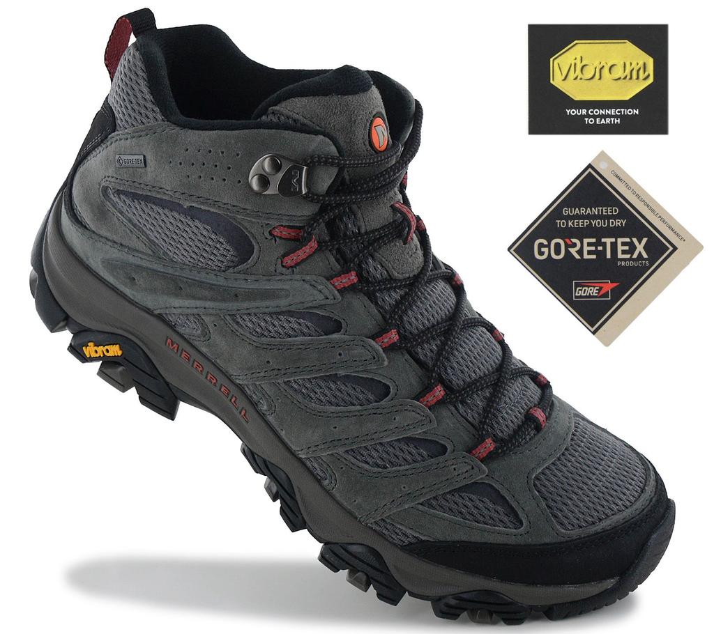 Merrell Moab 3 Mid GTX GORE-TEX - Men's Hiking Boots Trekking Shoes Grey J035785 ORIGINAL