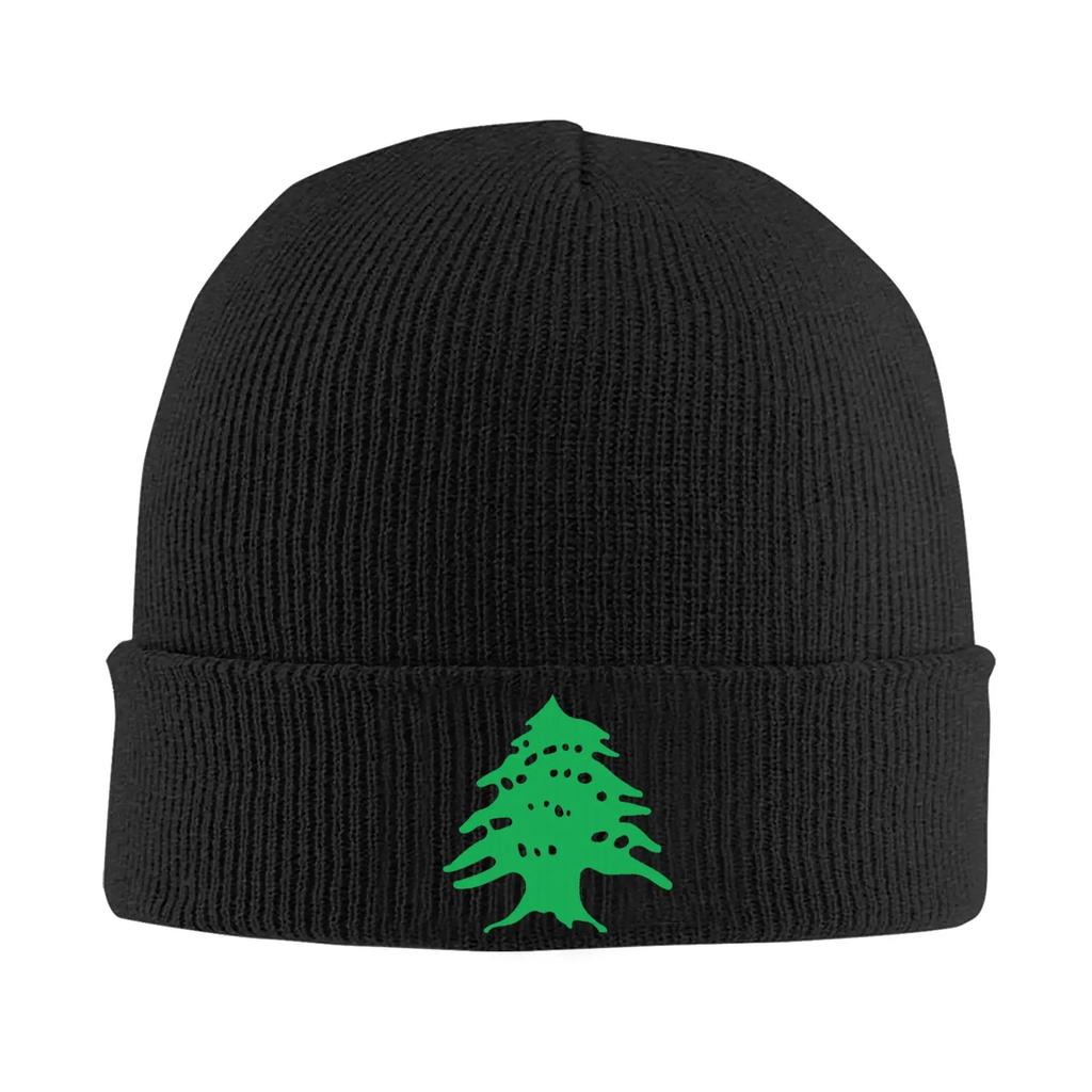 Flag of Lebanon Knitted Caps for Women Men Beanie Autumn Winter Hat Acrylic  Warm Cap