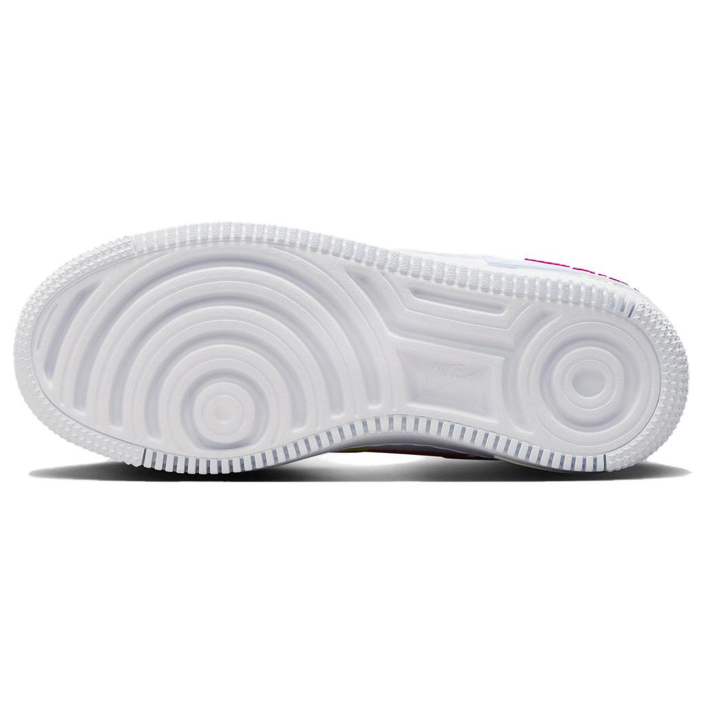 New Nike Air Force 1 Shadow White Blue Tint Fireberry Women's FQ8885-100