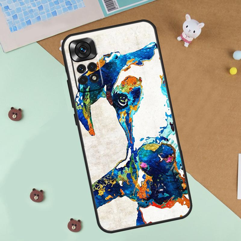 Great Dane Dog Watercolor Case For Xiaomi Redmi Note 14 13 12 9 10 11 Pro 10S 11S 12S Cover For Redmi 13C 10C 12C 14C