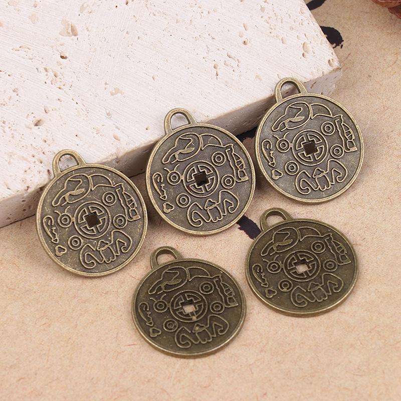 1/3/5Pcs Chinese Taoism Ancient Coin Pendant Necklace Exorcising Evil And Demon Enhancing Luck With Amulet Coin Jewelry