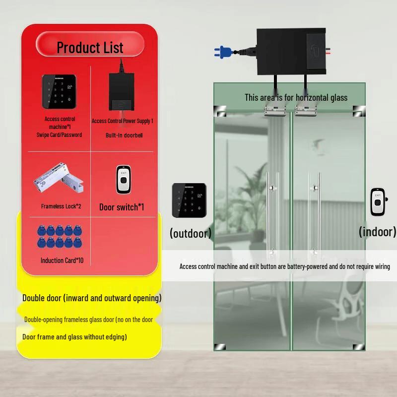 ZUCON 2.4G Wireless Smart Access Control System CN plug (adapter included)