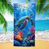 1pc Beach Turtle Animal Towel Beach Towel Quick Dry Absorbent Bath Towel For Swimming Gym Camping Outdoor Sunbathing