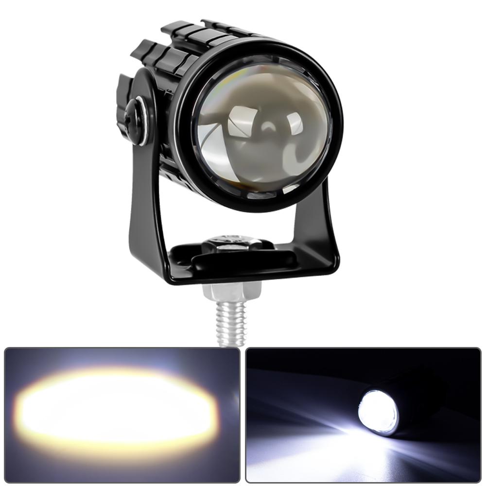 Motorcycle LED HeadLight Work Spot Lamp Offroad Car Boat Truck SUV Driving Fog Lamp Headlamp White Yellow 12V 24V