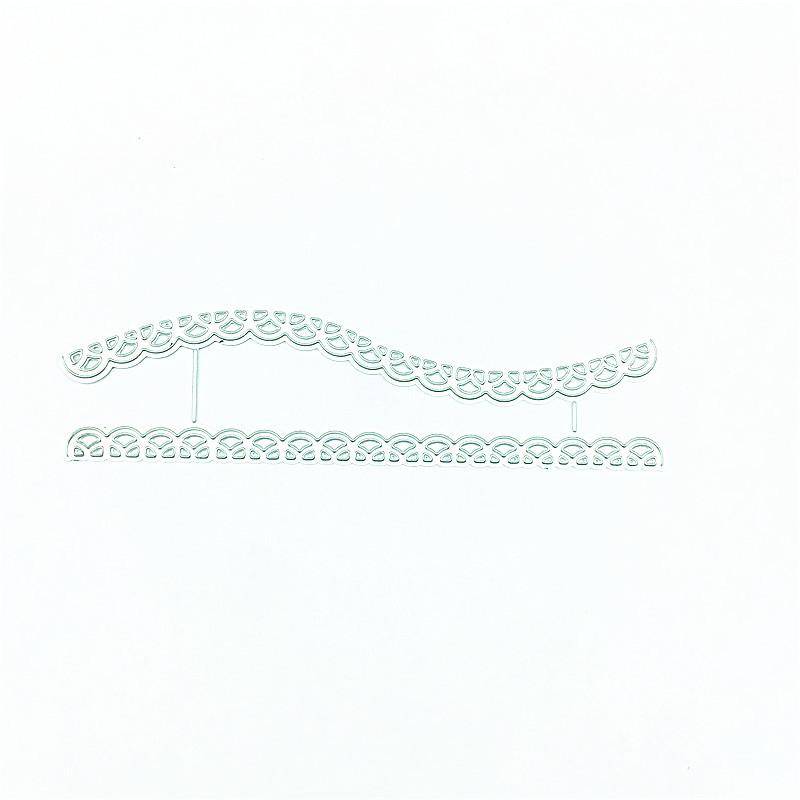 Lace Wave Metal Cutting Dies Paper Cut Card Making Template for DIY Scrapbooking Decorative Craft Mold Stamp and Dies
