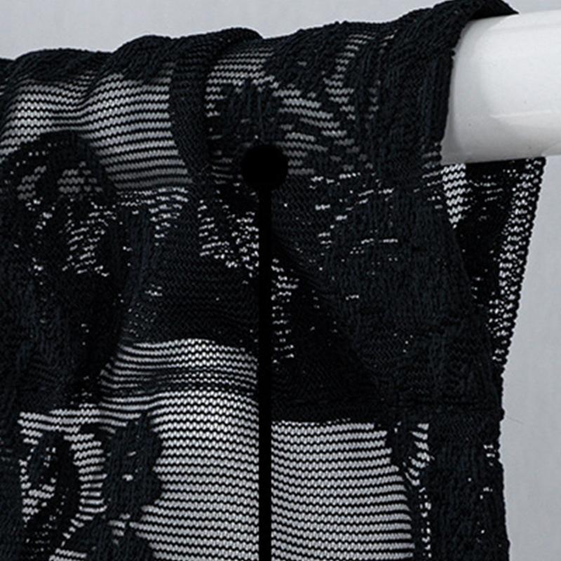 Lace Sheer Curtains Quick Installation Set Sunlight Control Multipurpose Interior Designs Window Covering Set