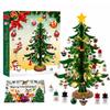 DIY Holz Weihnachtsbaumschmuck Adventskalender Countdown mit Lichtern 2M Weihnachtsgeschenk