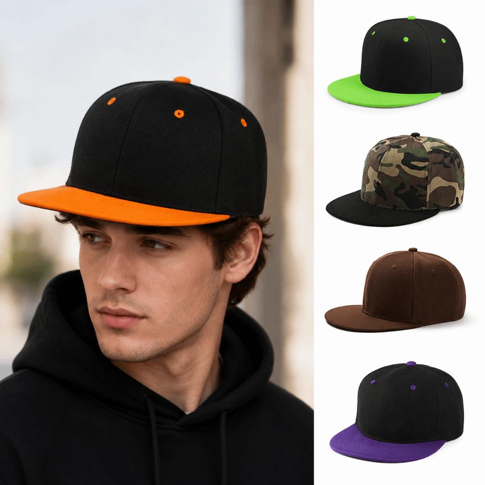 Visors Flat Bill Baseball Cap Hip-hop Streetwear Hat Fashion Outdoor Casual Cap Unisex