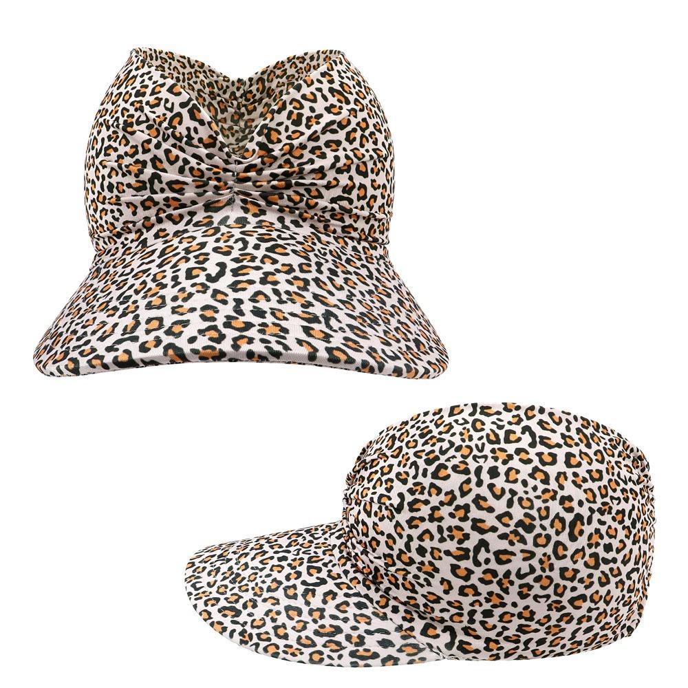 New Anti-UV Summer Visors Hat Flora Printing Breathable Empty Top Hat Empty Top Wide Large Brim Sun Hat Woman