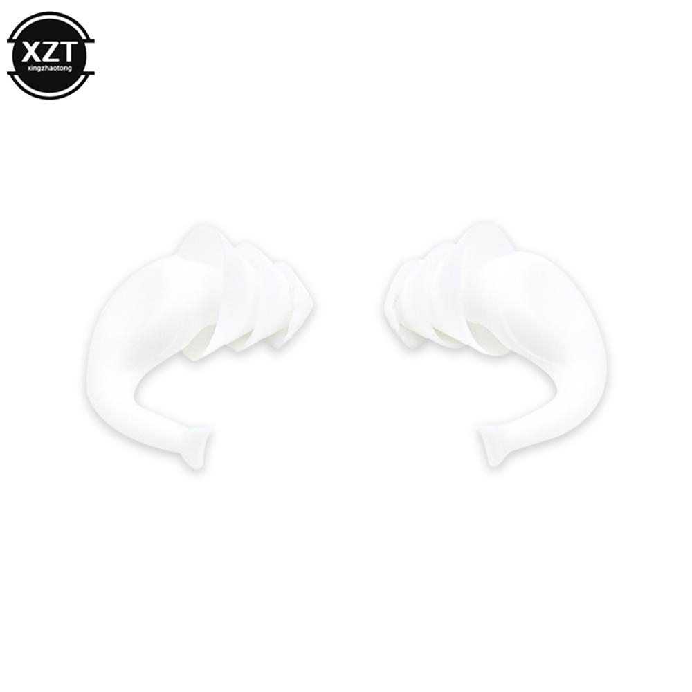 Silicone Soundproof Earplugs Whale-shape Noise Insulation Earmuff Soft Waterproof Sleep Earplugs for Travel Study Ear Protector