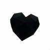 Heart Shaped Gift Box Waterproof Flower Container Elegant Presentation Faceted Design