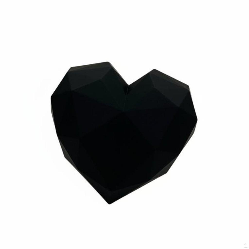 Heart Shaped Gift Box Waterproof Flower Container Elegant Presentation Faceted Design