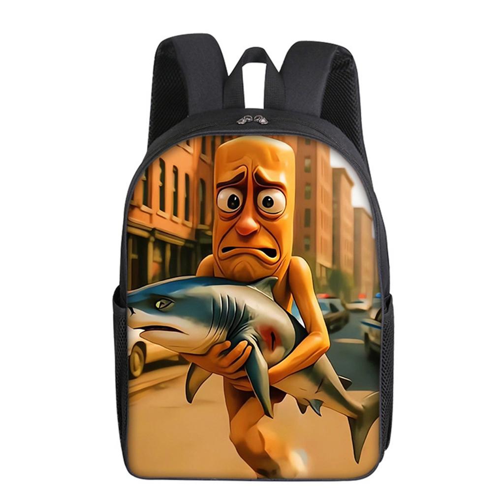 Cartoon Printing Casual Shoulder Bag Junior High School Students Large Capacity Backpacks
