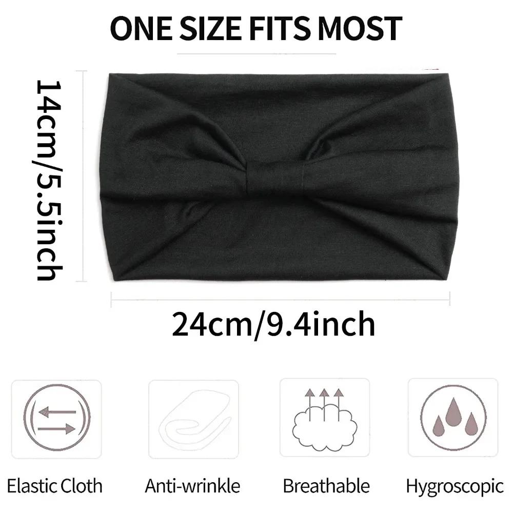 Solid Color Elastic Sports Headband, Unbreakable Wide Edge Headband, Decorative Headband, Daily Styling Accessories