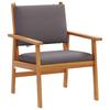 Chaises de jardin vidaXL 2 pcs avec coussins en bois d'acacia massif 4106580