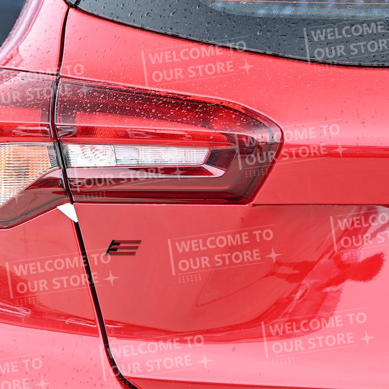 OQUP8 Autoaufkleber E Elektrofahrzeug 3D Metall Logo Abzeichen Aufkleber Heckklappen Emblem Für Peugeot 5008 4008 3008 2008 iOn 208 Zubehör