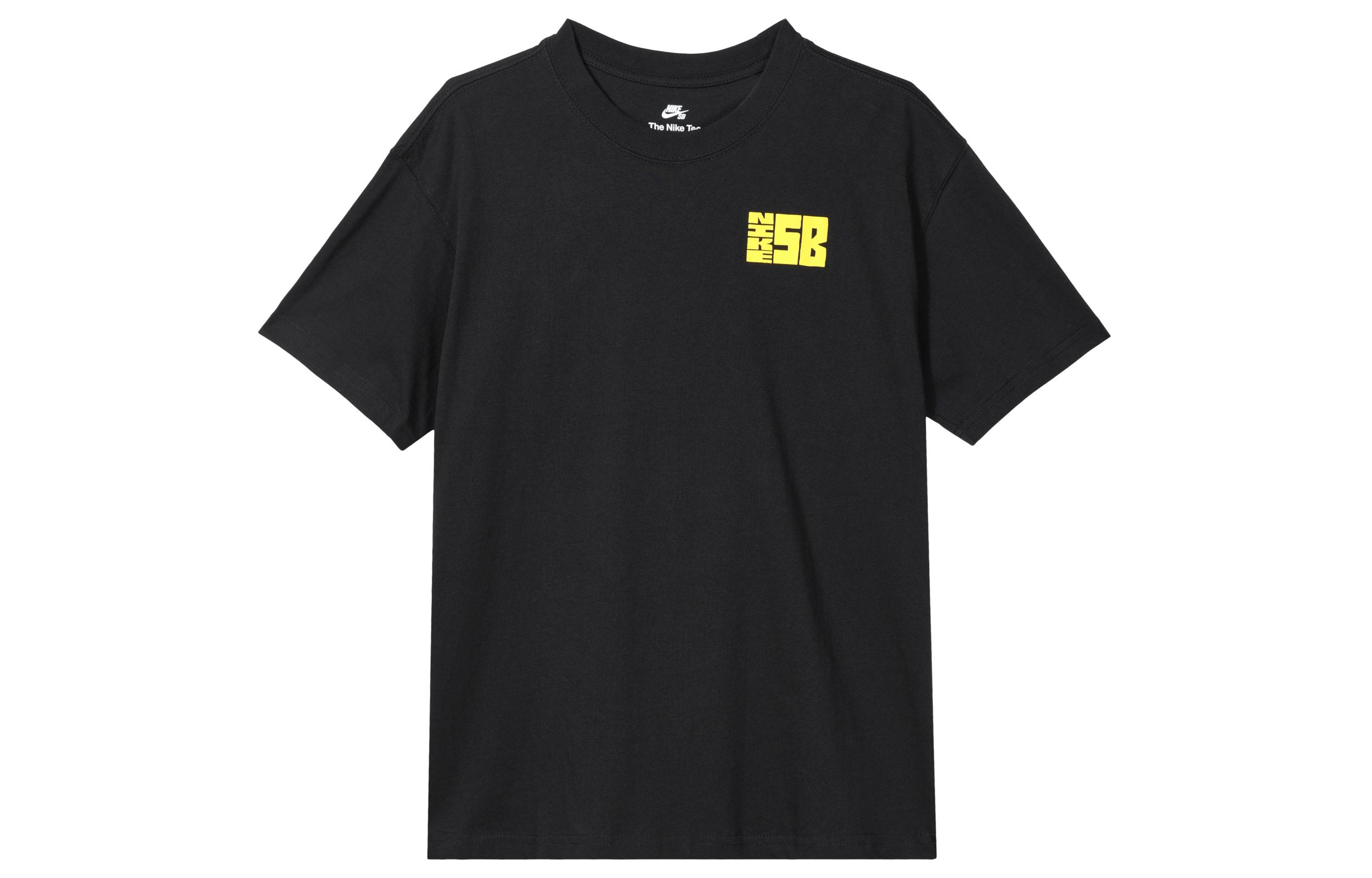 Nike T Shirts Men s Black Crew Neck Moderate DJ4873-010 S