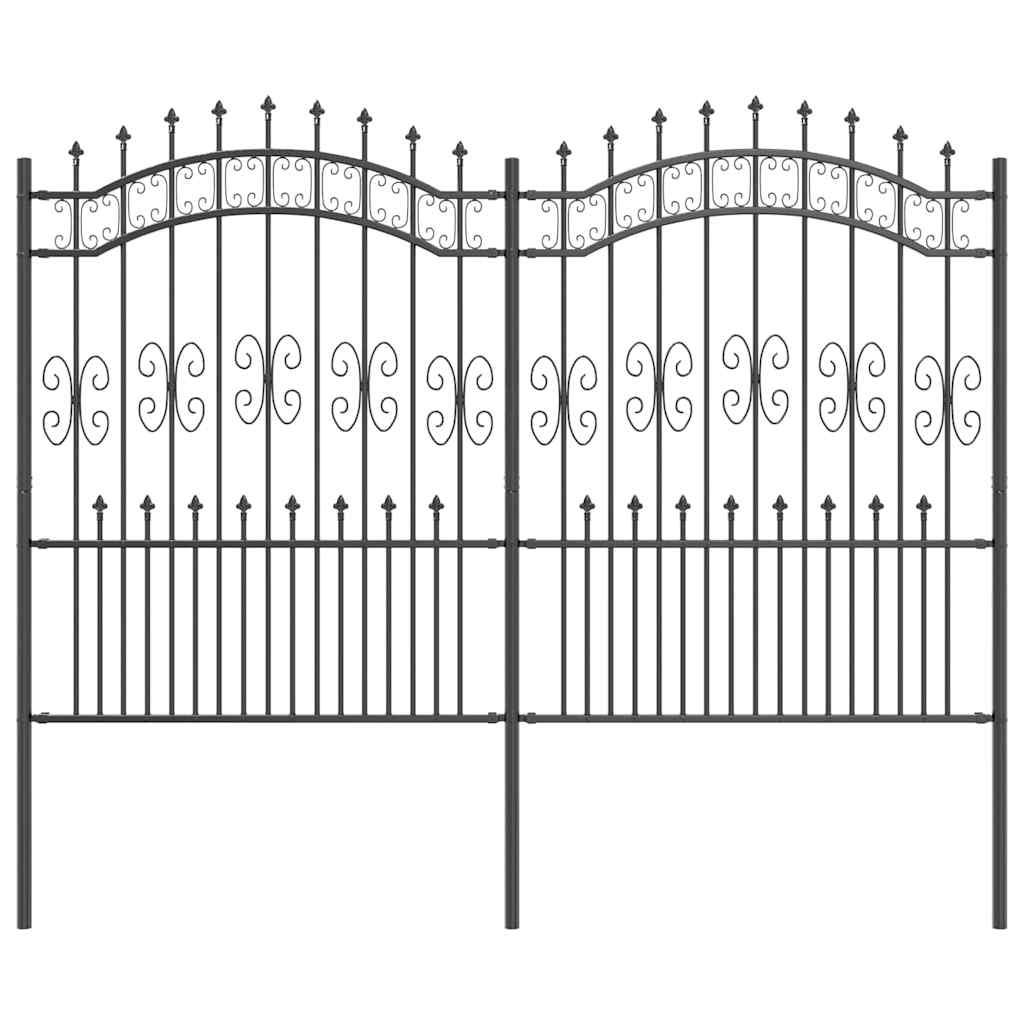 Garden Fence KAMPEN 240 x 202.5 cm Mesh Powder Coated Steel