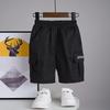 Boys' Cotton Summer Shorts with 3D Pockets - Casual Loose Fit for Kids